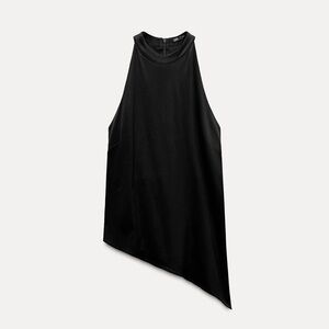 Zara Satin Black Top BRAND NEW